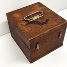 Vintage Oak Wood Perfection Electro-magnetic Machine Box Manufacturer New York