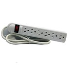 3x New 3ft 6 Outlet Safety Surge Protector Plug Ac Wall Power Strip Extension 