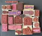 Vintage Postal  Postage  Mail  Travel  Holiday  Rubber Stamp Lot Of 21