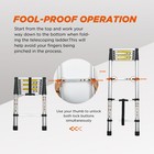 Telescoping Ladder 8 5ft  Telescopic Extension Ladder  Aluminum Alloy Folding