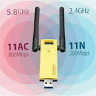 Usb 3 0 1200mbps Long Range Ac1200 Dual Band 5ghz Wireless Wifi Adapter Antennas
