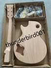 Usa In Stock Lp Style Diy Electric Guitar Kit Mahogany Body   Neck For Beginners
