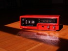 Hitachi Flip Clock Vintage Radio Alarm Copal Red  220v 50hz Europe Chile Asia
