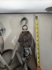 Antique Wooden Block Tackle Barn boat Pulleys  Hook   Rope Rustic Working Decor