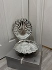 Vintage Sheffield Silver Co  Clam Shell Serving Dish   S  Wyler Inc  Silver Plat