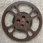 Vintage 1 200ft 16mm Metal Film Reel Goldberg Bros Gb 12 25  With Film  Must See