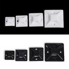 Nylon Self Adhesive Cable Wire Zip Tie Mounts Fixing Cord Clips Sticky Base Pads