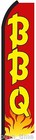 Bbq Red Flutter Feather Flag Swooper Tall Vertical Advertising Sign Banner