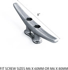 8  Dock Cleat  Weatherproof Galvanized Cast Iron Boat Cleat Tie Downs For Marine