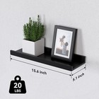 6 Pack Floating Wall Shelves wood Wall Mounted Storage Organizer For Decoration