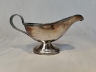 Vintage Silverplate Gravy Sauce Bowl Boat Signed Jd