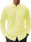 Men s Oxford Shirt Solid Button Down Collar Long Sleeve Dress Shirt With Pocket