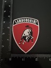 Retro Vintage Lamborghini Classic Badge Emblem Logo Red   Black Patch New         