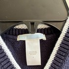 Janie And Jack Boys Navy Anchor Sweater Vest V-neck 100  Cotton Size 5