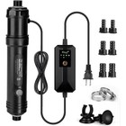 Uv Light Water Clarifier Aquariums 254nm Adjustable Timer Filter Compatible New