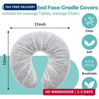 200pcs Disposable Fitted Face Cradle Covers  Ultra Soft Non-woven Massage Headre