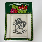 4 X Vintage Christmas Disney Makit   Bakit Stained Glass Suncatchers Ornament