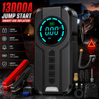 13000a Peak Car Jump Starter With Air Compressor  Portable Car Battery Booster