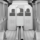 White Cargo Van Partition Bulkhead Fit For Ford Transit High Roof W  Door Handle