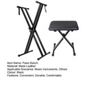 Keyboard   Bench Set  Heavy Duty Double-x Keyboard Stand  7 Heights Adjustable