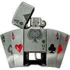 Poker Cards Lighter Belt Buckle Ace Of Spades Four Of A Kind Removable