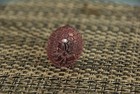 Bumble Bee Honey Comb Matrix Antique Hat Pin Edwardian Victorian Lavender Glass