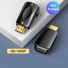 1080p Hdmi To Vga Adapter Converter With 3 5mm Audio Jack Cable