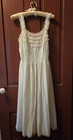 Lovely Antique Laros 1950s Ivory Nightgown  Dressing Gown   Lace   Embellishment