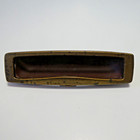Vtg  Drawer Handle Recess Metal Drawer Pull Brass Color Mid Century Modern
