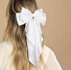 1pc Satin Hair Bows For Women Large Hair Barrettes Ribbon For Girls Giant Lon   