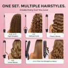 5 In 1 Curling Iron With Interchangeable Ceramic Barrels  0 35 -1 25    Curling