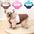 Warm Padded Dog Coat Jacket Small Clothes Puppy Cat Chihuahua Pet Winter Hoodie   