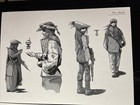 Star Wars Movie Props Concept Art The Force Awakens Production Art Used Print R1