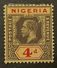 Travelstamps  Nigeria Stamps Sg 6 - 4d King George V Mint Mogh