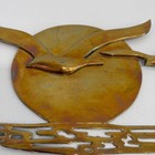 Vintage Solid Brass Flying Seagulls Sunset Water Mcm Wall Art Sculpture