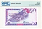 Government Of Gibraltar Gibraltar 50 Pounds 1986 Prefix A Pmg  65epq
