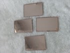 Vintage 1920s Pink Glass Coasters Drink Coasters 4 X 6  Rectangle Set Of 4