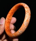 3 1   chinese Dynasty Old Jade Carved Beast Pattern Bracelet Bangle Wristband