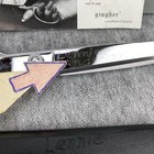 Vintage Gingher G-8 Knife Edge Chrome Dressmaker Scissors Original Box