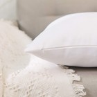 White Pillow Case Faux Linen Square Lumbar Decorative Throw Cushion Cover Pil   