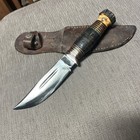 Excellent  Vintage  Wade   Butcher  firths   Stag Pommel  Sheffield Eng   Sheath