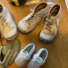 Lot Of Vintage 1960 s Baby Shoes White Leather  Stride Rite Usa Made  Very Nice