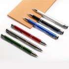 Full Metal Ballpoint Pen 1mm Black Ink Gel Pen Office Writing Stationery Fashion