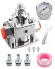 Fuel Pressure Regulator Kit 12-804 Carburetor Fuel Valve Gauge Fit For Holley