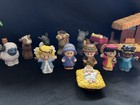Vintage Fisher-price Little People Nativity Set Lot W   Baby In Manger   Figures