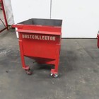 24  X 24  X 20  Cone Bottom Dry Bulk Storage Dispensing Hopper On Casters