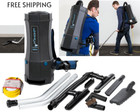 Backpack Vacuum With Hepa Filtration Commercial Cleaner Vac Include 8pcs Toolkit