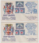 Honduras 1943  Nov 20 Four Ff Covers To Salvador  Nicaragua  Costa Rica   Usa