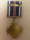 Military Distinguished Flying Cross Medal Ribbon On Original Card