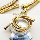 Polished Brass Braided Hand Shower Hose -g1 2  -59  Length For Handhelds    